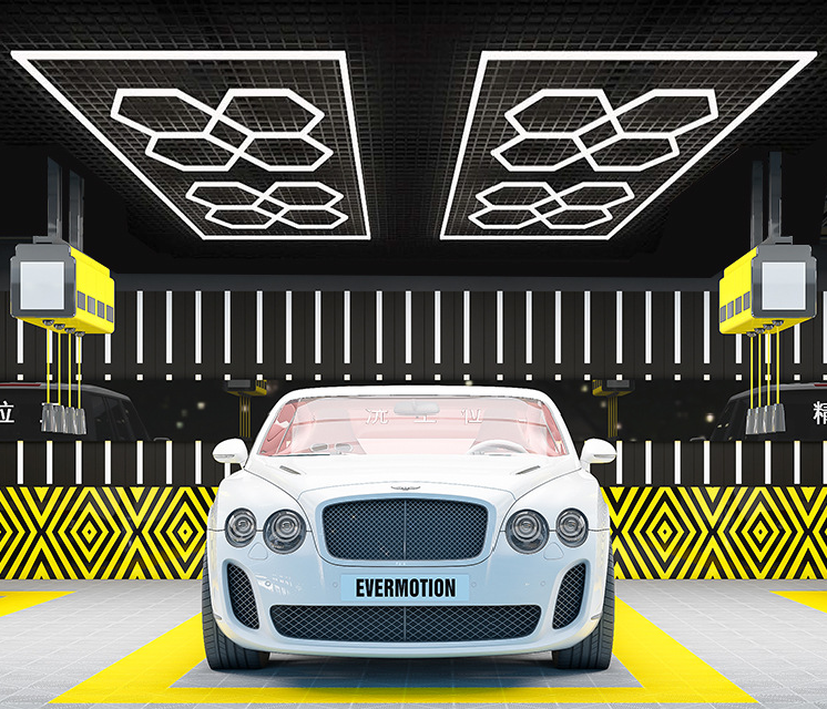 Garage Hexagon  Lights